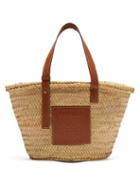 Matchesfashion.com Loewe - Medium Raffia Basket Bag - Womens - Tan
