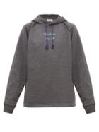 Matchesfashion.com Acne Studios - Fenton Video Print Jersey Hooded Sweatshirt - Mens - Grey