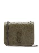 Matchesfashion.com Saint Laurent - Niki Mini Leather Shoulder Bag - Womens - Khaki