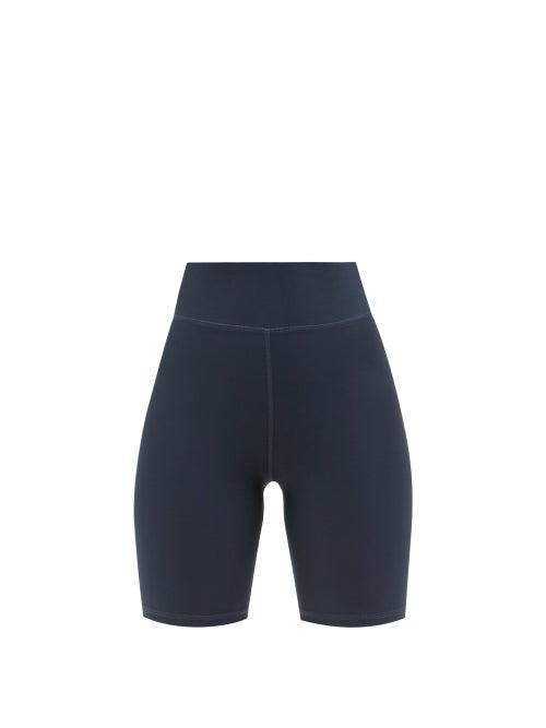 The Upside - High-rise Cycling Shorts - Womens - Navy