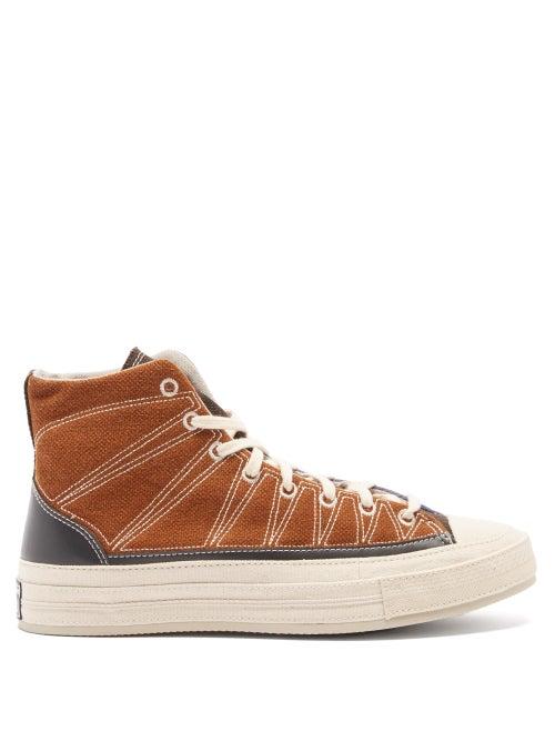 Converse - Cosy Granola Chuck 70 Linen And Canvas Trainers - Mens - Brown Multi