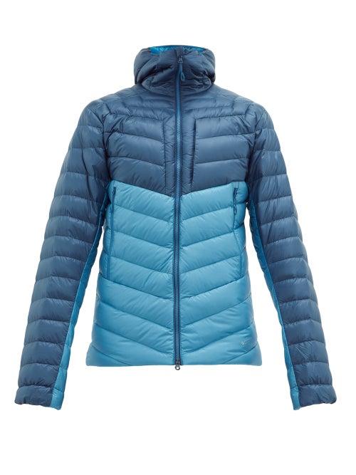 Matchesfashion.com Mammut Delta X - Broad Peak Down-filled Ripstop Hooded Jacket - Mens - Blue Multi