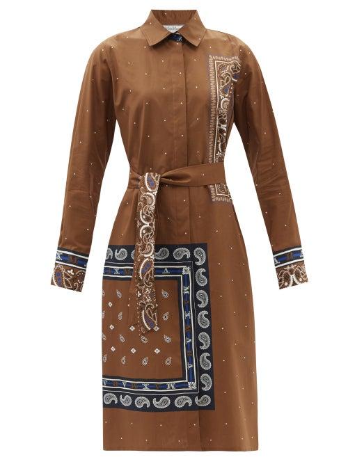 Max Mara - Bussola Shirt Dress - Womens - Camel