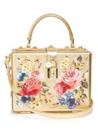 Dolce & Gabbana Dolce Soft Rose-print Leather Box Bag