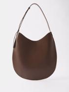 Aesther Ekme - Medium Leather Shoulder Bag - Womens - Dark Brown