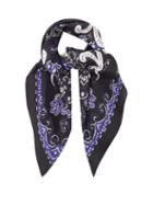 Matchesfashion.com Acne Studios - Vette Paisley-print Cotton-blend Scarf - Womens - Blue Multi