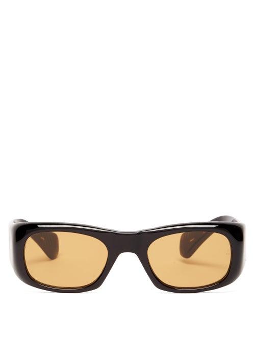 Matchesfashion.com Jacques Marie Mage - Ari Square Acetate Sunglasses - Mens - Black