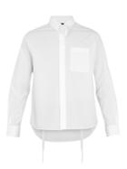 Craig Green Tie-neck Long-sleeved Cotton Shirt