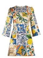 Dolce & Gabbana Majolica-print Brocade Dress