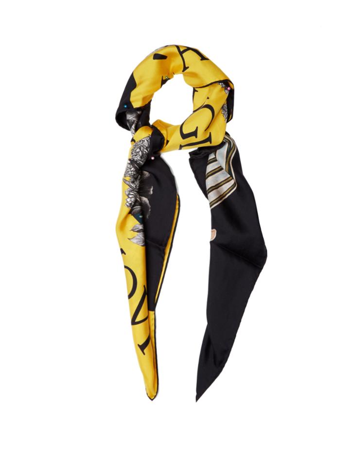 Gucci Elephant-print Silk Scarf