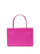 Matchesfashion.com Amina Muaddi - Amini Gilda Crystal Satin Box Bag - Womens - Pink