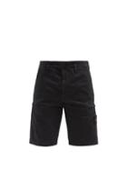 Matchesfashion.com Stone Island - Washed Stretch-twill Cargo Shorts - Mens - Black