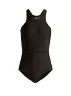 Matchesfashion.com Adidas By Stella Mccartney - Mesh Panel Swimsuit - Womens - Black