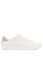 Matchesfashion.com Gucci - New Ace Perforated Logo Leather Trainers - Womens - White