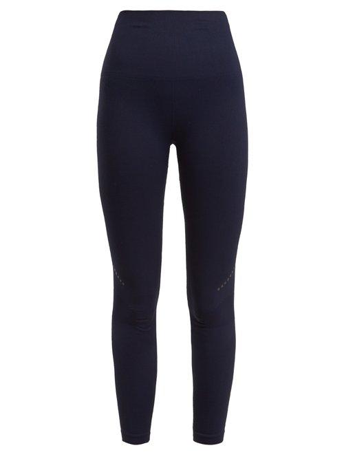 Matchesfashion.com Lndr - Blackout Compression Performance Leggings - Womens - Navy