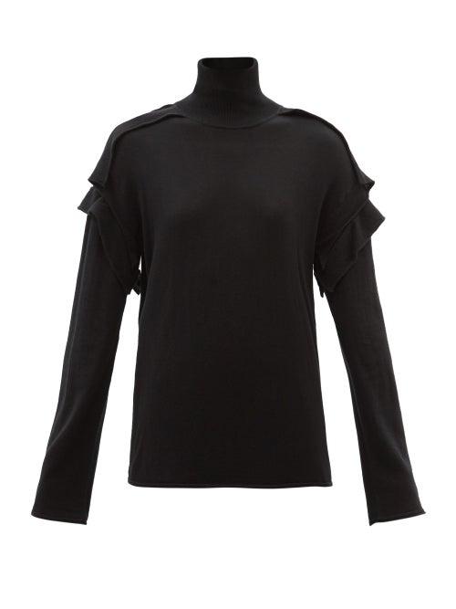 Palmer/harding Palmer//harding - Bursting Excitement Cotton-blend Sweater - Womens - Black