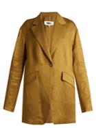 Mm6 By Maison Margiela Single-breasted Linen-blend Jacket