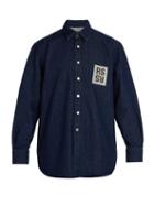 Matchesfashion.com Raf Simons - Denim Shirt - Mens - Dark Navy