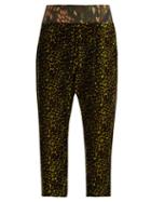 Matchesfashion.com Vivienne Westwood - Ela Leopard Print Velvet Track Pants - Womens - Multi