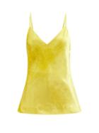 Jil Sander - Bias-cut Satin Cami Top - Womens - Gold