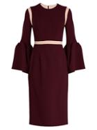 Roksanda Nair Bell-sleeved Cady Dress