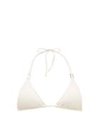 Matchesfashion.com Melissa Odabash - Cancun Embroidered Jersey Triangle Bikini Top - Womens - White Multi