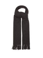 Totme - Fringed Felted-wool Scarf - Womens - Grey