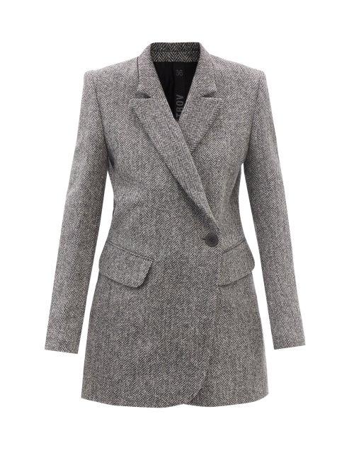 Petar Petrov - Imani Wool Herringbone-tweed Jacket - Womens - Grey