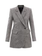 Petar Petrov - Imani Wool Herringbone-tweed Jacket - Womens - Grey