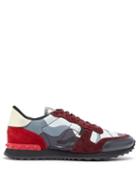 Matchesfashion.com Valentino - Rockrunner Camouflage Print Trainers - Mens - Red Multi