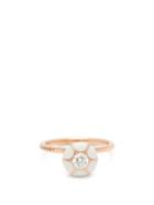 Matchesfashion.com Selim Mouzannar - Sea Flowers Diamond 18kt Rose Gold Ring - Womens - Ivory