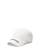 Matchesfashion.com Balenciaga - Logo Embroidered Cotton Cap - Womens - White