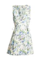 Zimmermann Breeze Floral-print Lace-up Linen Dress