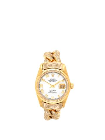 Matchesfashion.com Shay - Vintage Rolex Datejust Diamond & 18kt Gold Watch - Womens - Yellow Gold