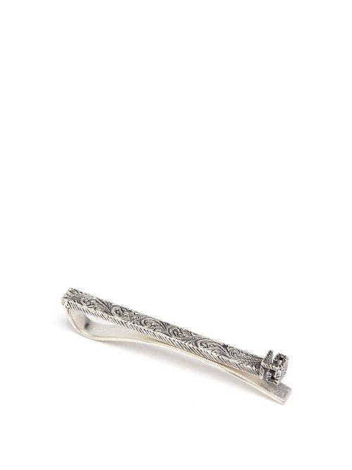Matchesfashion.com Gucci - G Square Sterling Silver Tie Pin - Mens - Silver