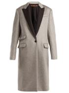Matchesfashion.com Summa - Contrast Panel Cashmere Coat - Womens - Black Grey