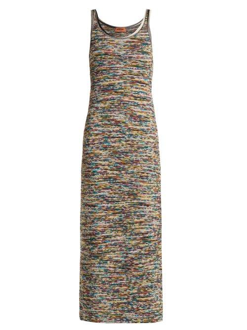 Matchesfashion.com Missoni - Multicoloured Intarsia Knit Dress - Womens - Multi