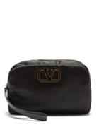 Matchesfashion.com Valentino Garavani - V-logo Wash Bag - Womens - Black