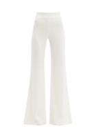 Matchesfashion.com Galvan - Kick Flare Crepe Trousers - Womens - White