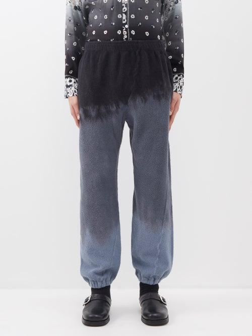 Noma T.d - Tie-dyed Cotton-jersey Track Pants - Mens - Grey Multi