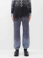 Noma T.d - Tie-dyed Cotton-jersey Track Pants - Mens - Grey Multi