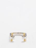 Era - Hug 18kt Gold Ring - Womens - White Gold Multi