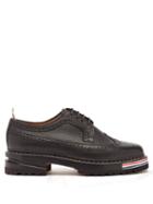 Matchesfashion.com Thom Browne - Tread-sole Leather Derby Shoes - Mens - Black