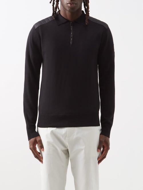 Belstaff - Kelbrook Quilted-front Merino Zip Cardigan - Mens - Black
