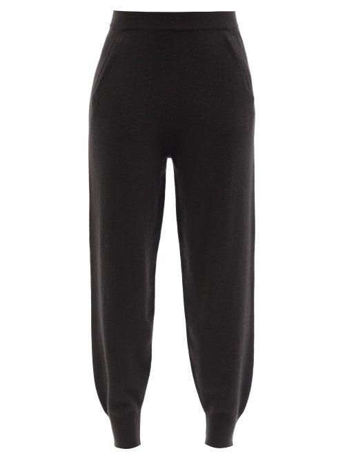 Allude - Cashmere Track Pants - Womens - Black