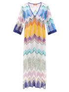 Matchesfashion.com Missoni Mare - Zigzag-jacquard Kaftan - Womens - Multi