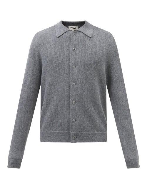 Ymc - Rat Pack Merino Cardigan - Mens - Grey