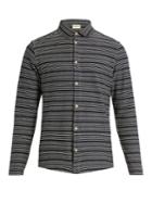 Oliver Spencer Striped Cotton-jersey Shirt
