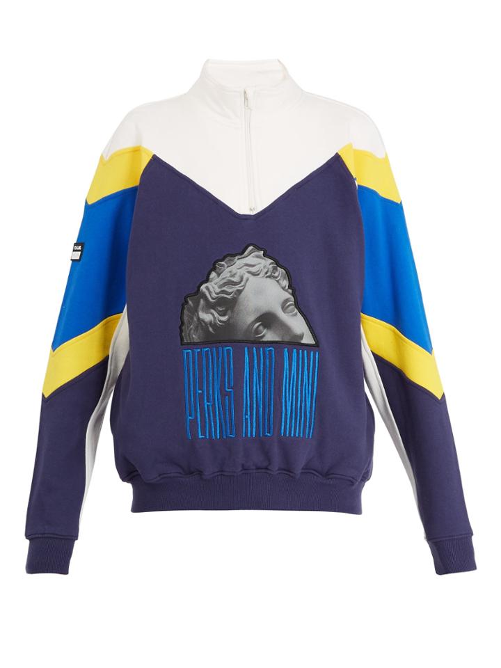 P.a.m Mindsnares Graphic-print Cotton-blend Sweatshirt