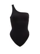 Matchesfashion.com Haight - One-shoulder High-cut Swimsuit - Womens - Black